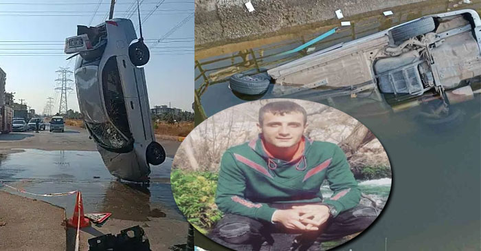 Kontrolden Çıkan Araç Kanala Uçtu: Feci Kazada Hakkarili Genç Hayatını Kaybetti