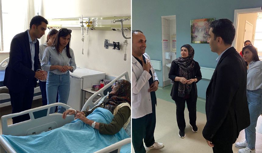 Hakkari DEM Parti'den hasta ziyareti