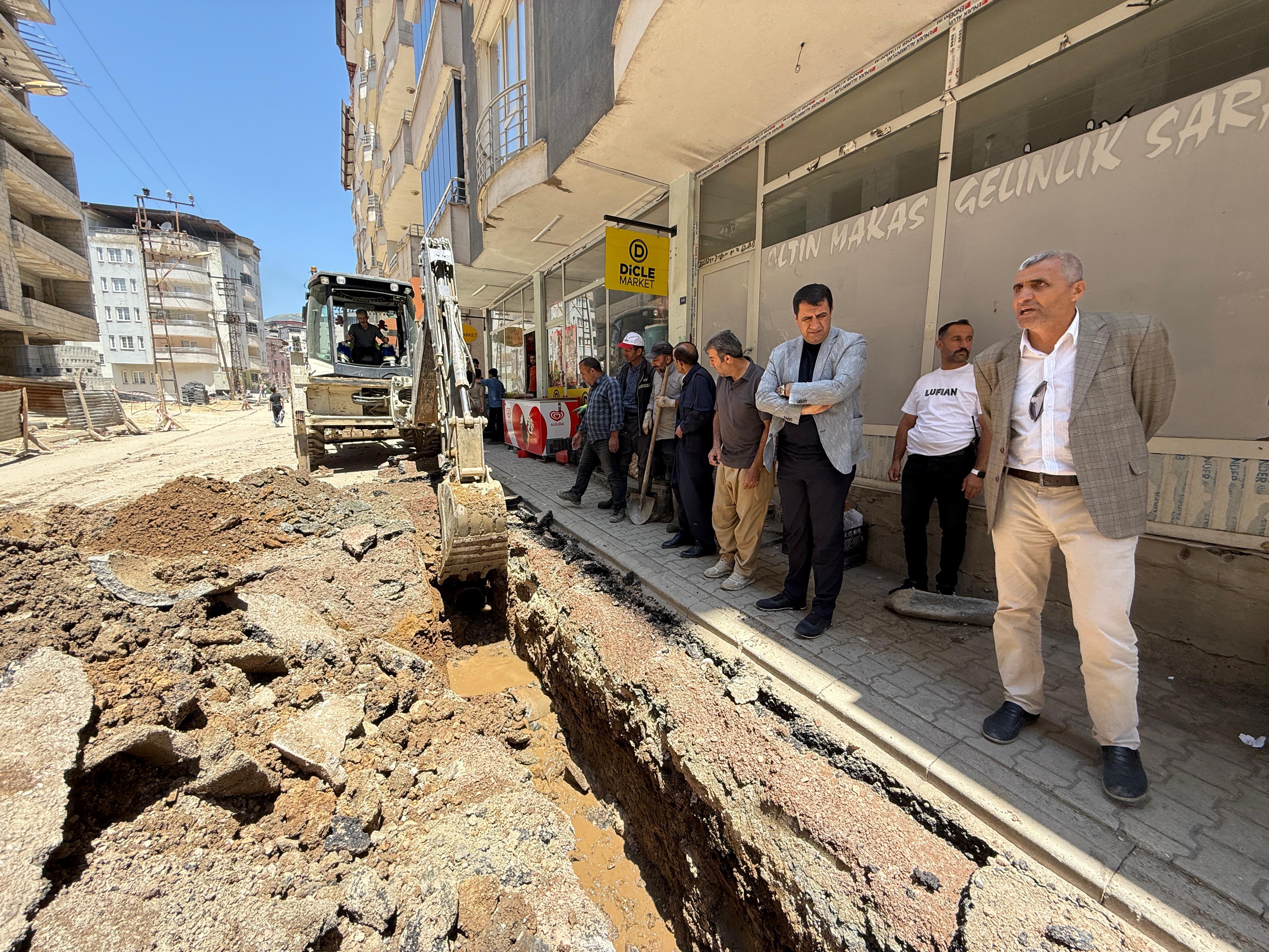 Başkan Şakar’dan Altyapı Çalışmalarına Yerinde Denetim