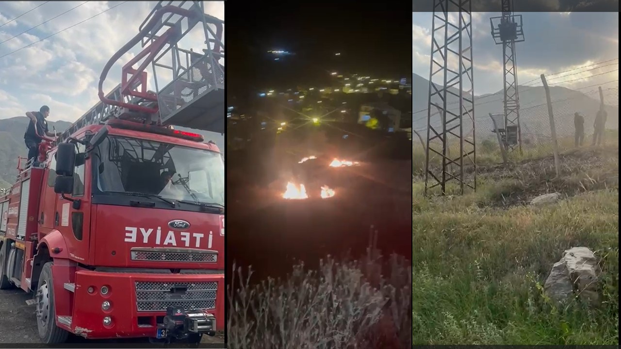 Elektrik Trafosu, Lastik ve Anız Alev Aldı: Hakkari’de Bir Günde Üç Yangın