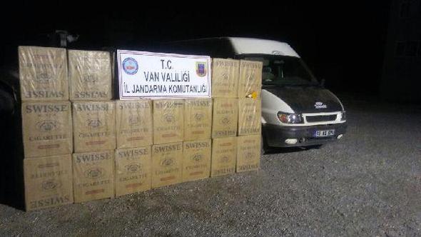 Başkale'de 27 Bin Paket Kaçak Sigara Ele Geçirildi