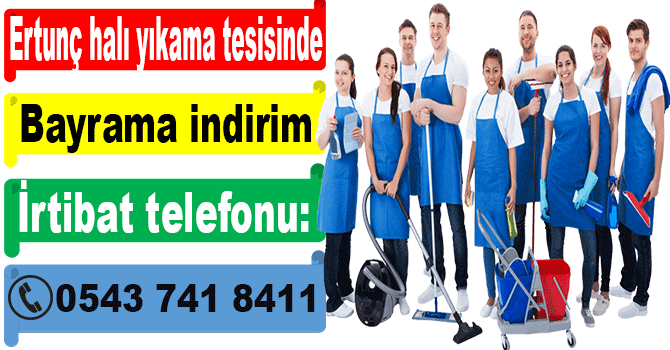 Ertunç Halı ve Koltuk Yıkama Tesisinde Bayram indirimi