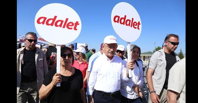 CHP'nin 'Adalet yürüyüşü' üçüncü gününde