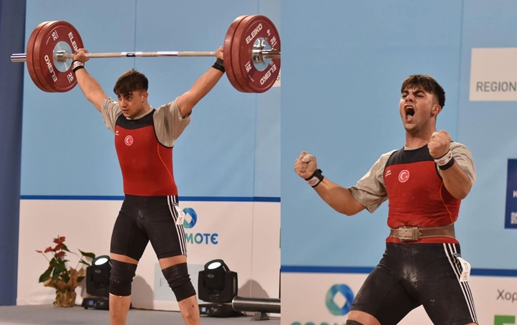 Şırnaklı halterci Sefkan Sümen, Avrupa rekoru kırdı