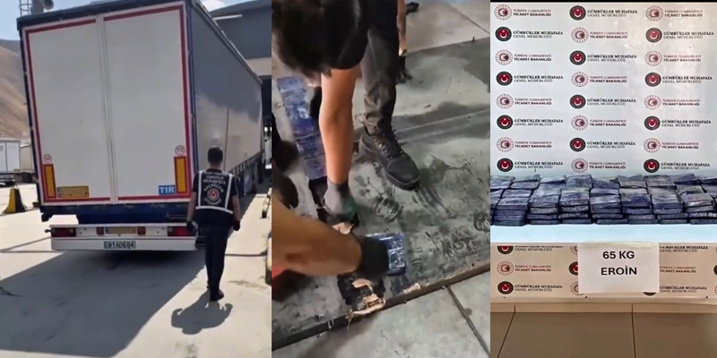 Yüksekova Sınır Kapısında 65 Kilo Eroin Ele Geçirildi