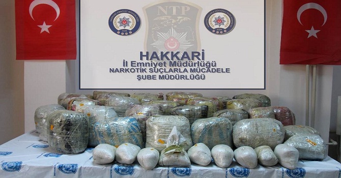 Hakkari'de 268 kg esrar ele geçirildi: 1 Gözaltı