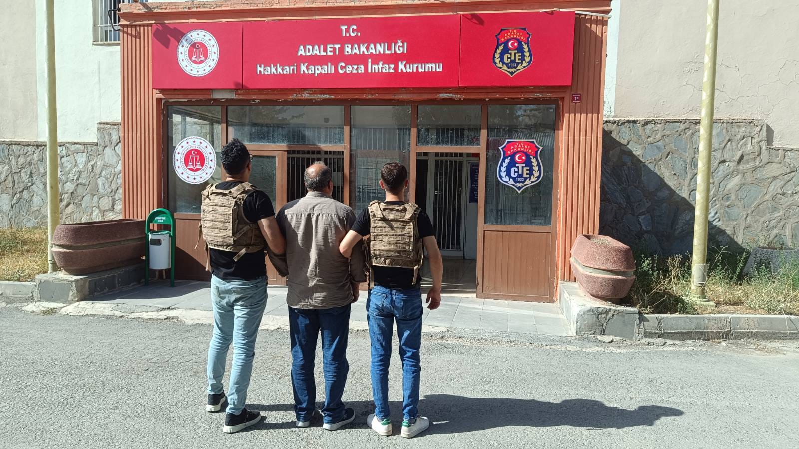 Hakkari'de 10 Yıl 5 Ay Hapis Cezası Bulunan Şahıs Yakalandı
