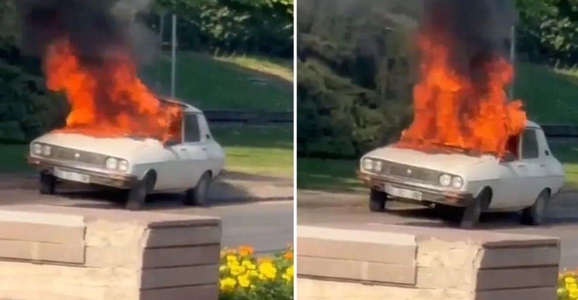 Komisyon toplantısı öncesi Meclis önünde 'beyaz Toros' yakıldı