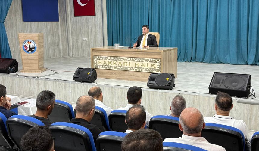 Hakkari’de yeni eğitim Öğretim yılı hazırlık toplantısı