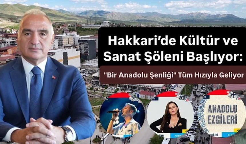 Hakkari ve İlçelerinde Kültür ve Sanat Şöleni Başlıyor