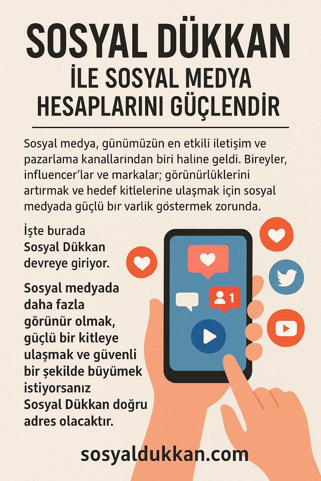 Sosyal Dükkan ile Sosyal Medya Hesaplarını Güçlendir