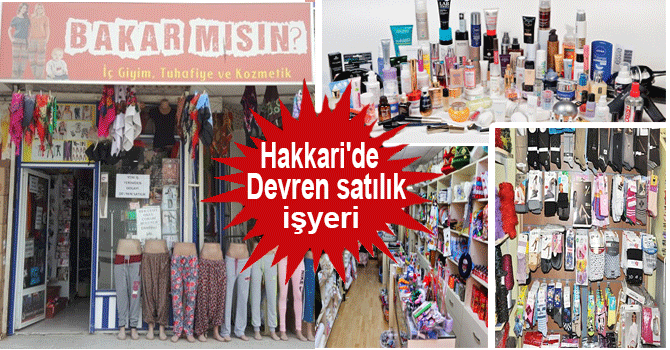 Hakkari'de Devren satılık işyeri
