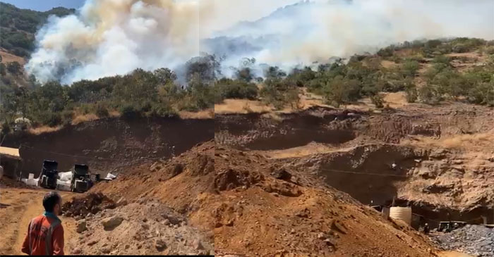 Hakkari'de Orman Yangını: Maden Ocağı Tahliye Edildi