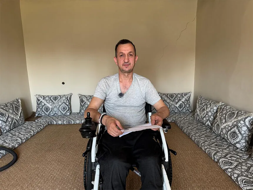 Yüksekovalı Baki, Yüzde 88 Engelli Olmasına Rağmen Fizik Tedavi Alamıyor