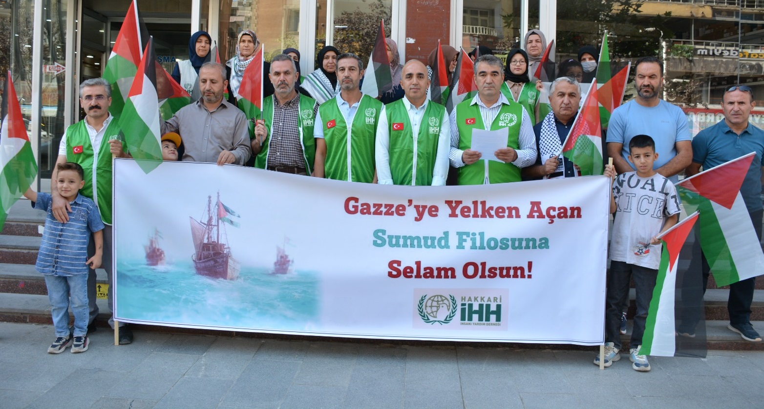 Hakkari’de Gazze ve Sumud Filosu’na Destek Açıklaması
