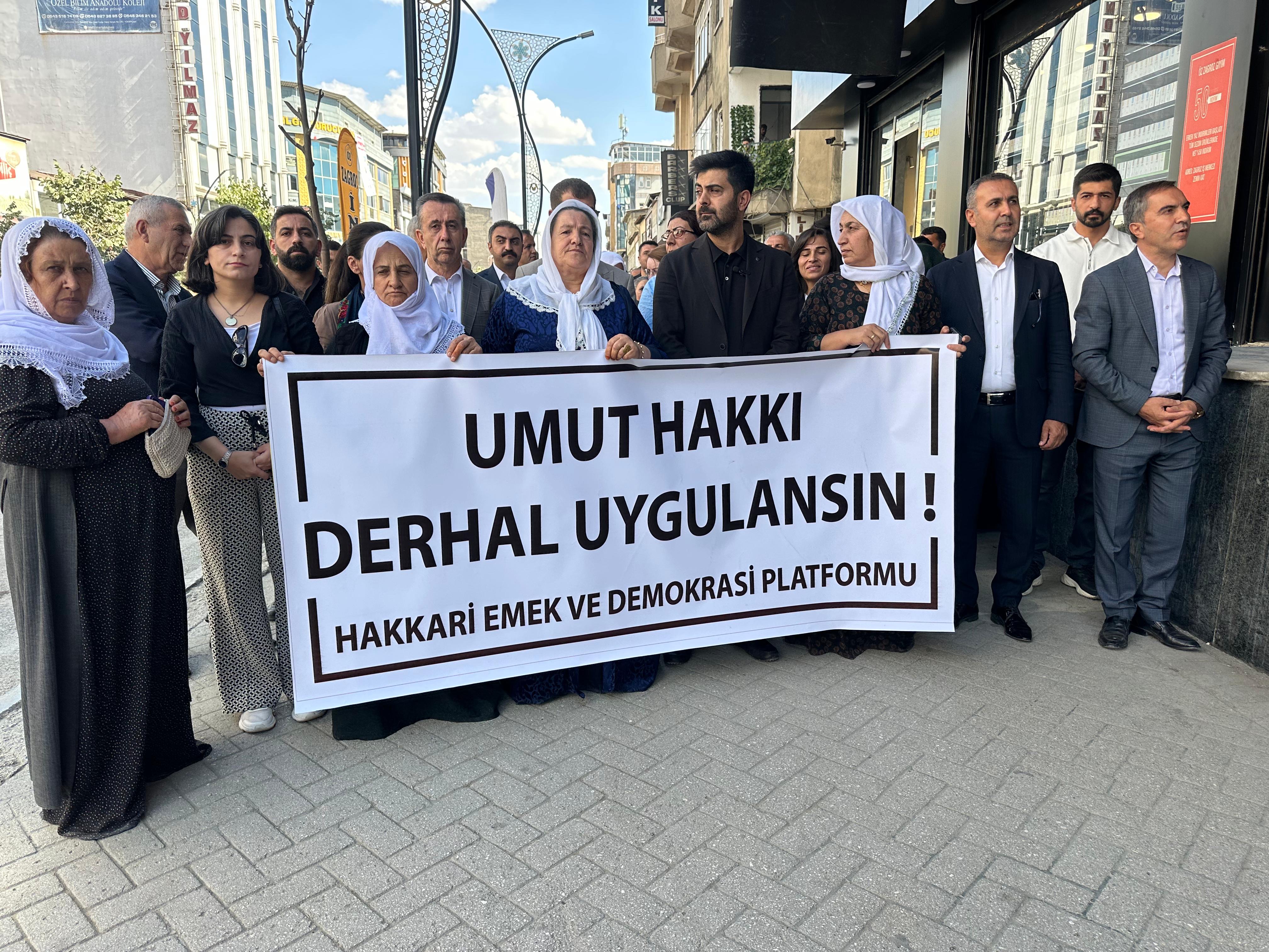 Hakkari İHD Umut Hakkı” Çağrısı: AİHM Kararları Uygulansın