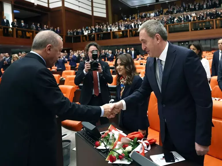 Erdoğan ve Bahçeli, DEM Parti heyeti ile bir araya geldi