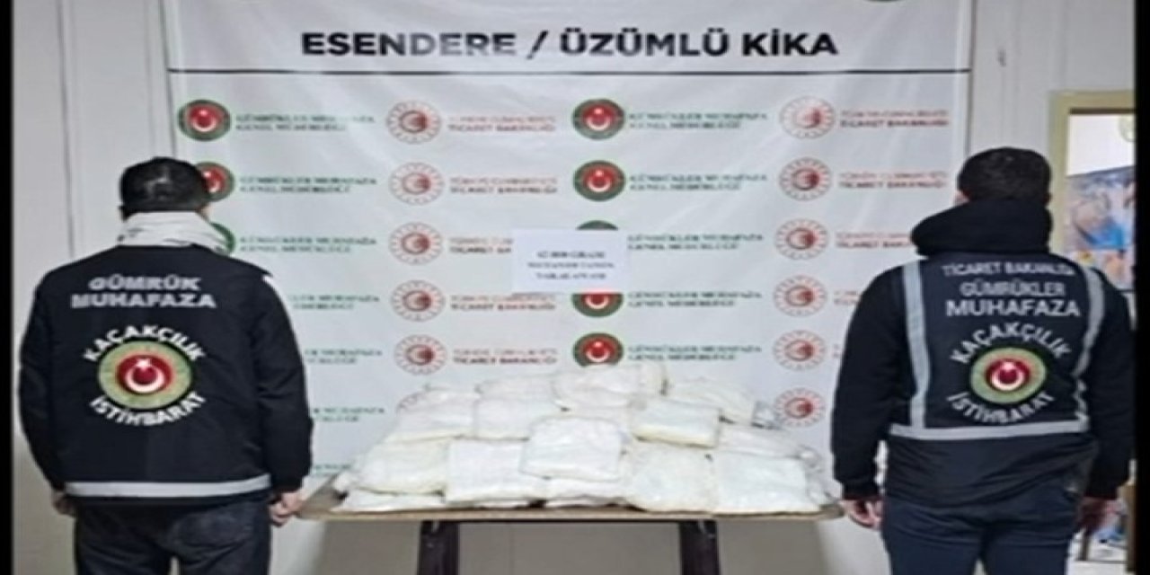 Sınır kapısında 60 kilo uyuşturucu ele geçirildi