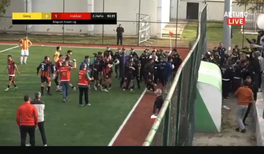 Hakkari Zap Spor'un kazandığı maç olaylar yüzünden iptal oldu