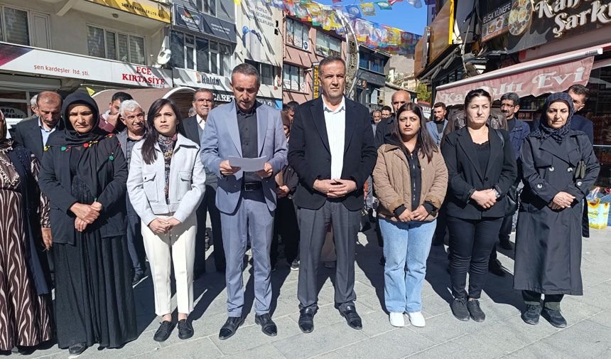 4 Kasım Operasyonlarının 9. Yılı: DEM Parti Hakkari’den Protesto