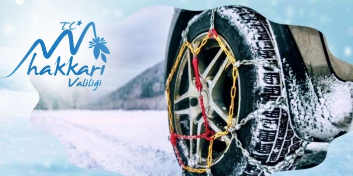 Hakkâri Valiliği Uyardı: Zorunlu Kış Lastiği Uygulaması Başlıyor