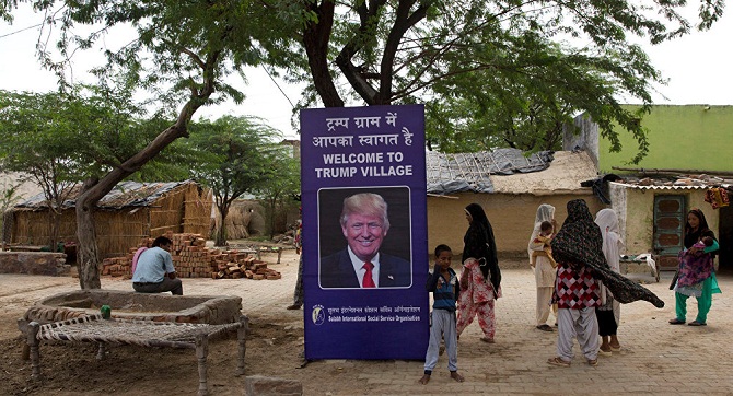 Hindistan'da bir köye Trump'ın adı verildi