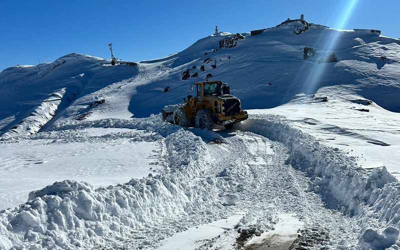 Hakkari’de Kar çalışması sürüyor