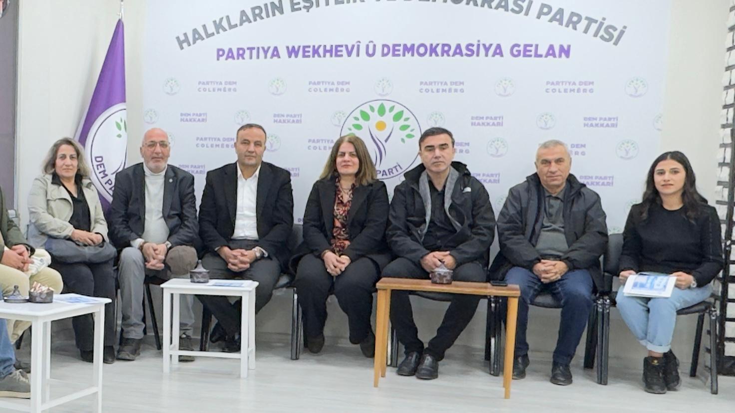 Hakkari Emek Bileşenlerinden DEM Parti’ye ziyaret!