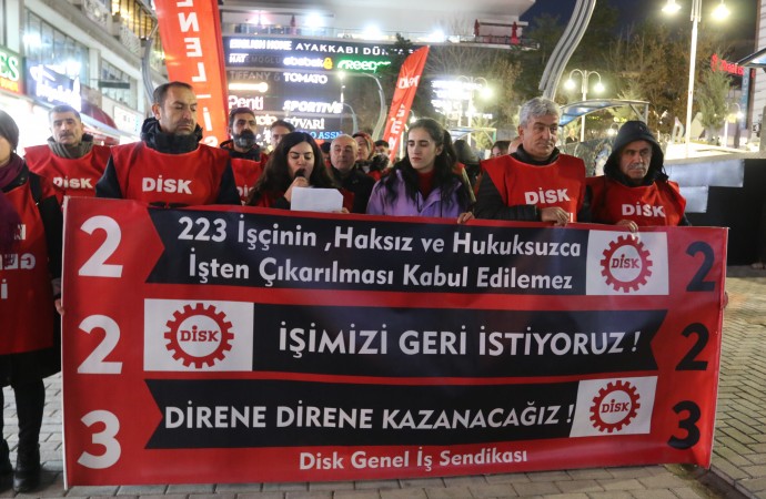 Van'da 223 işçinin eylemi sürüyor: Ranta geçit vermeyeceğiz