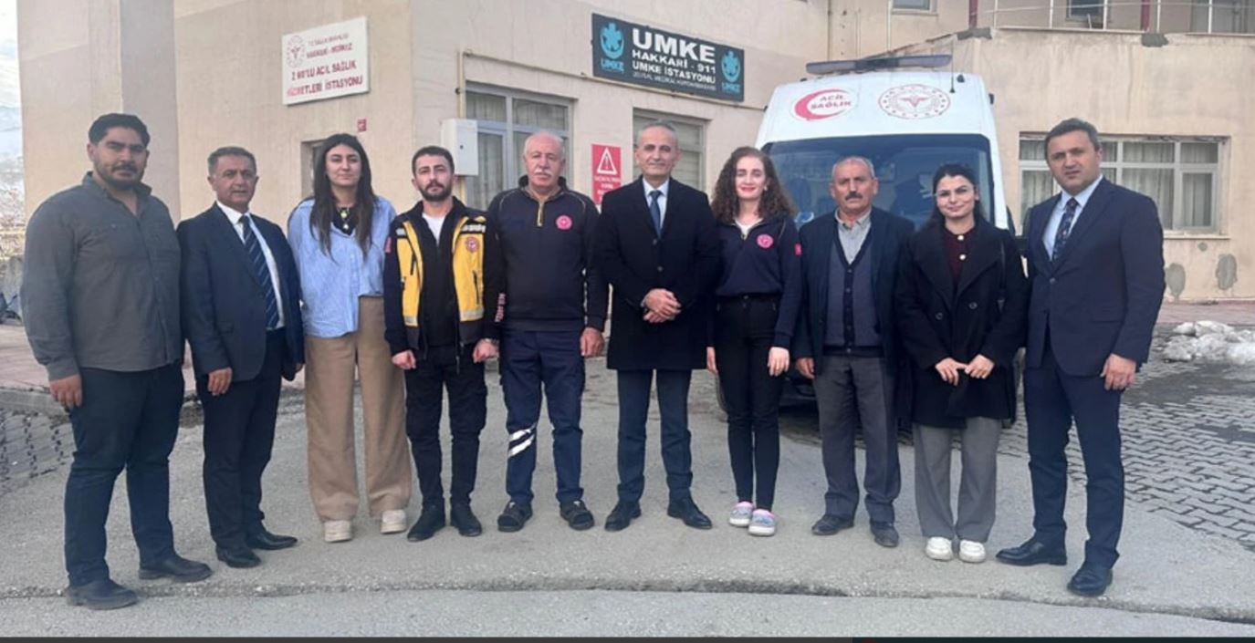 Hakkari'de Acil sağlık çalışanlarına teşekkür ziyareti