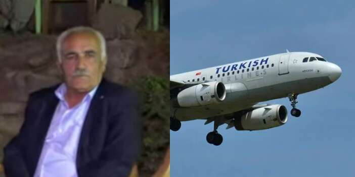 Uçakta Kalbi Duran Hakkari Eski Muhtar Hayatını Kaybetti