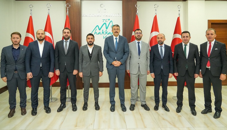 TÜGVA Heyetinden Hakkari Valisi Ali Çelik’e Ziyaret