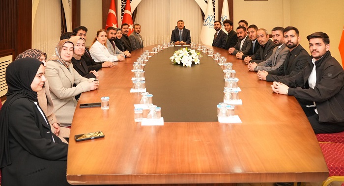 TÜGVA Hakkâri Heyeti, Vali Ali Çelik ile Bir Araya Geldi