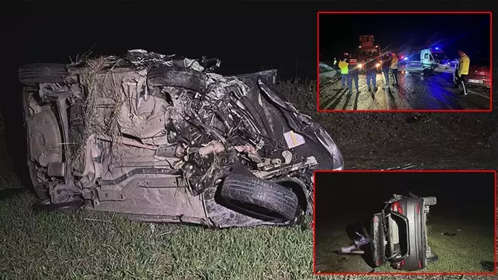 Acı Haber: İki otomobil çarpıştı: 5 ölü, 1 yaralı