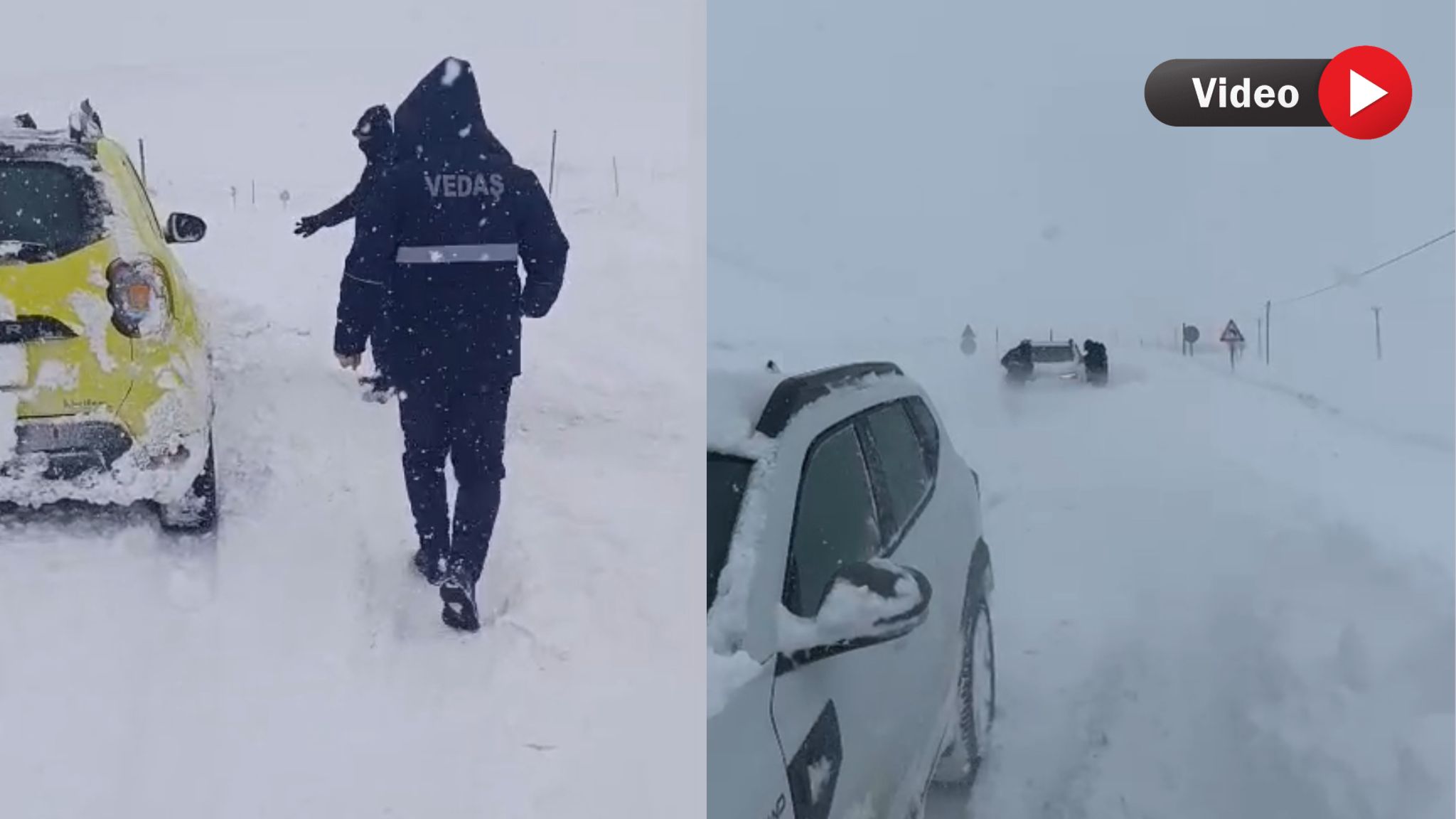 Hakkari'de Fırtına Enerji Hatlarını Vurdu: Destek Ekipleri Yolda Mahsur Kaldı