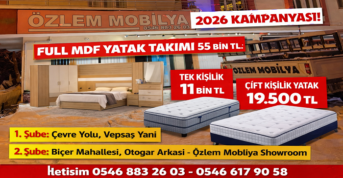 Hakkari’de Özlem Mobilya’dan 2026’ya güçlü kampanya