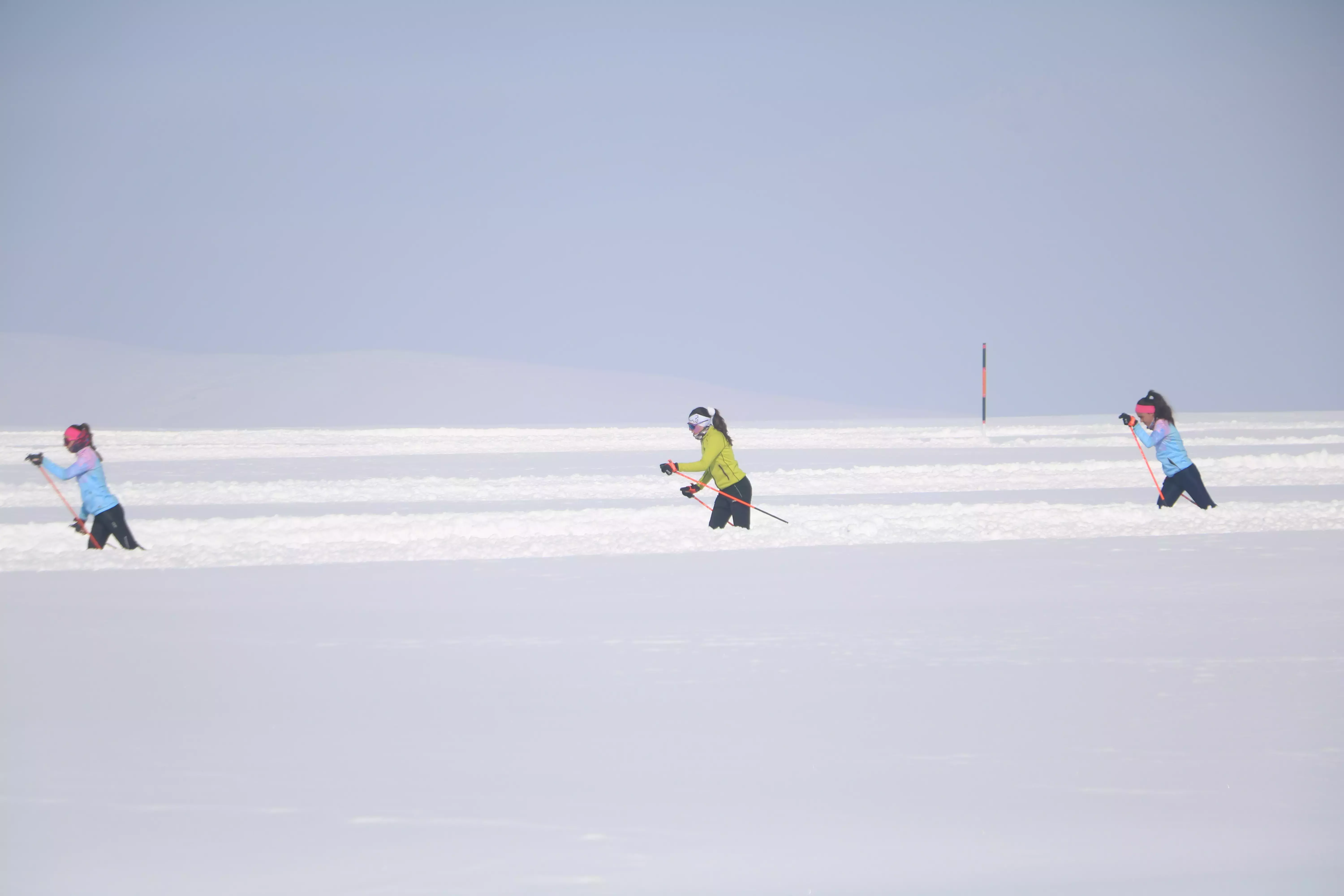 Hakkari'de -21 derecede Türkiye elemelerine hazırlanıyor
