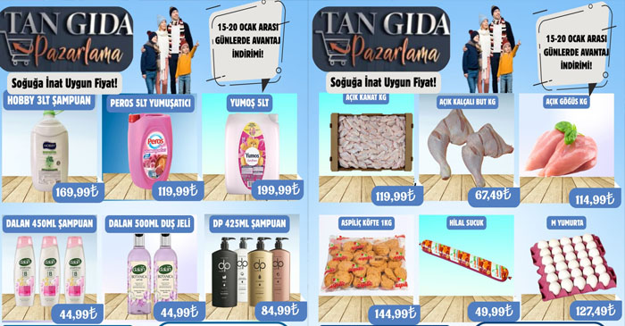 Tan Gıda’dan “Soğuğa İnat Uygun Fiyat” kampanyası