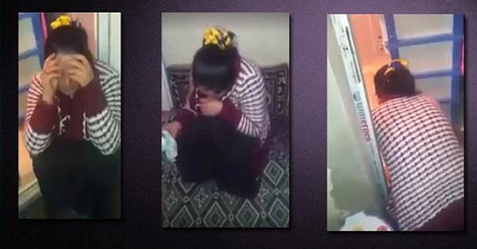 Rezalet görüntüler: Şiddet uyguladığı eşine dışkı yedirmeye çalıştı