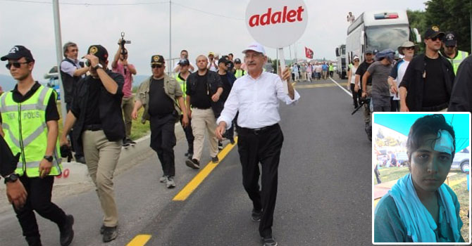 Adalet Yürüyüşü'ne taşlı saldırı