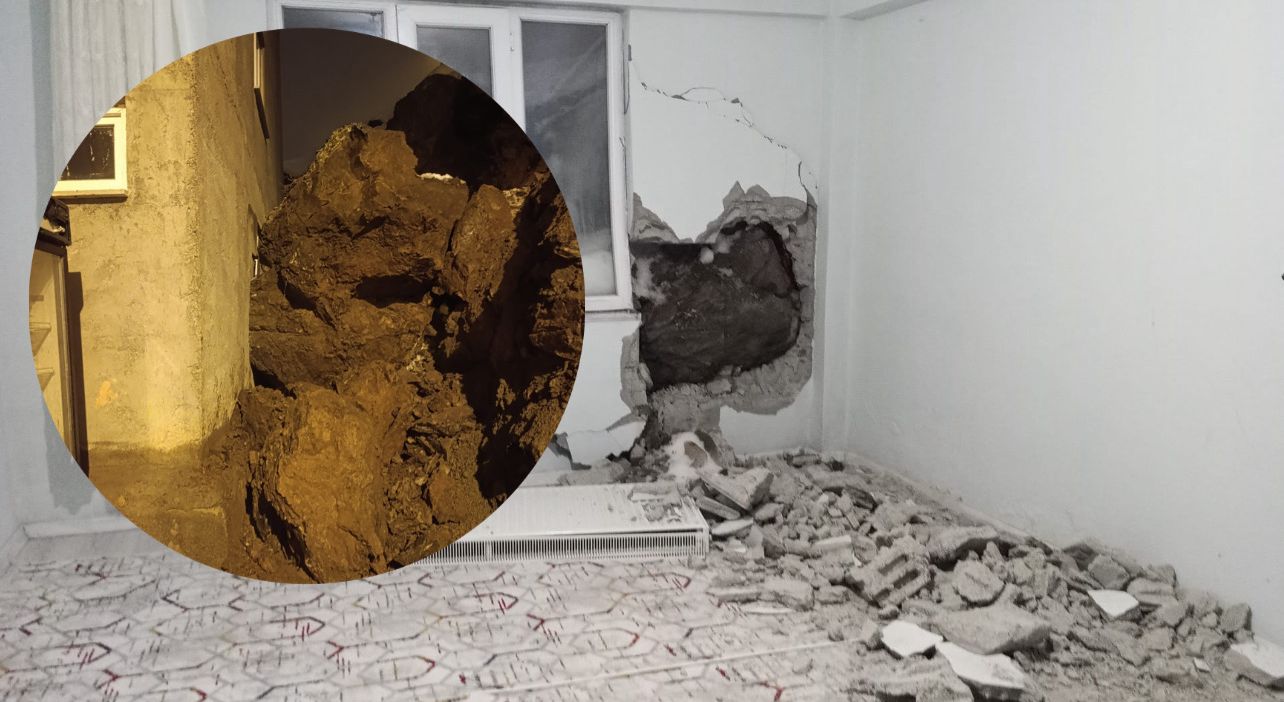 Hakkari’de Yağış Felaketi: Dev Kaya Evin Yatak Odasına Girdi (VİDEO)