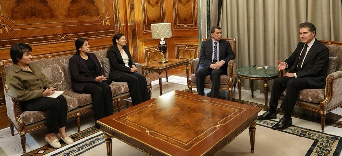 Neçirvan Barzani, Mazlum Abdi ile görüştü