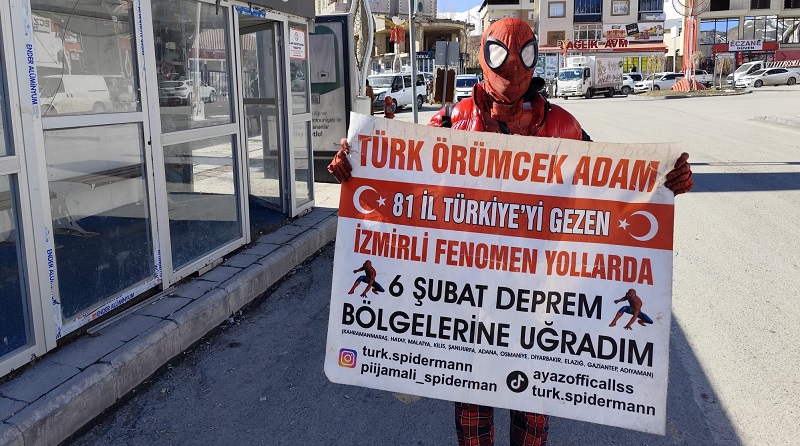 Fenomen “Örümcek Adam” Hakkâri’de
