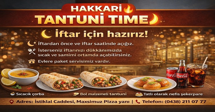 Hakkari Tantuni Time İftar İçin Hazır