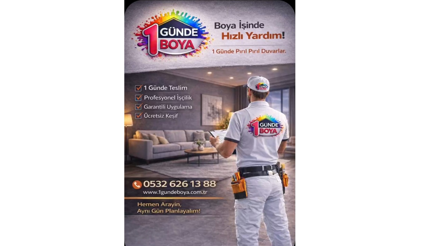 Türkiye’de Aynı Gün Boya Hizmetinin Öncüsü: 1GÜNDE BOYA