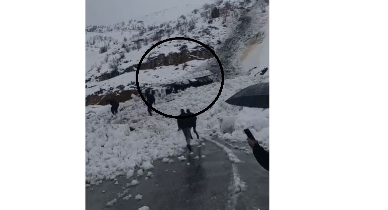 Hakkari’de Tır Çığ altında böyle kaldı! (VİDEO)