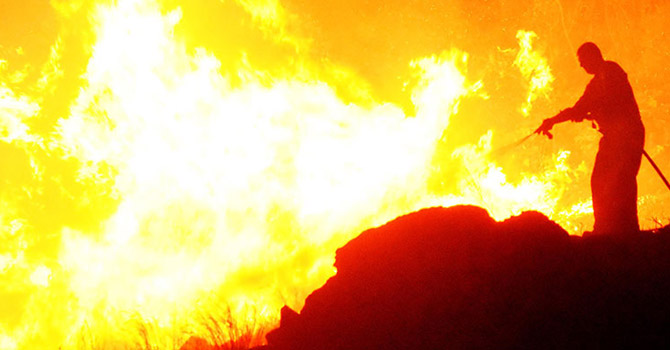 Bodrum'da yangın: 18 hektarlık alan kül oldu