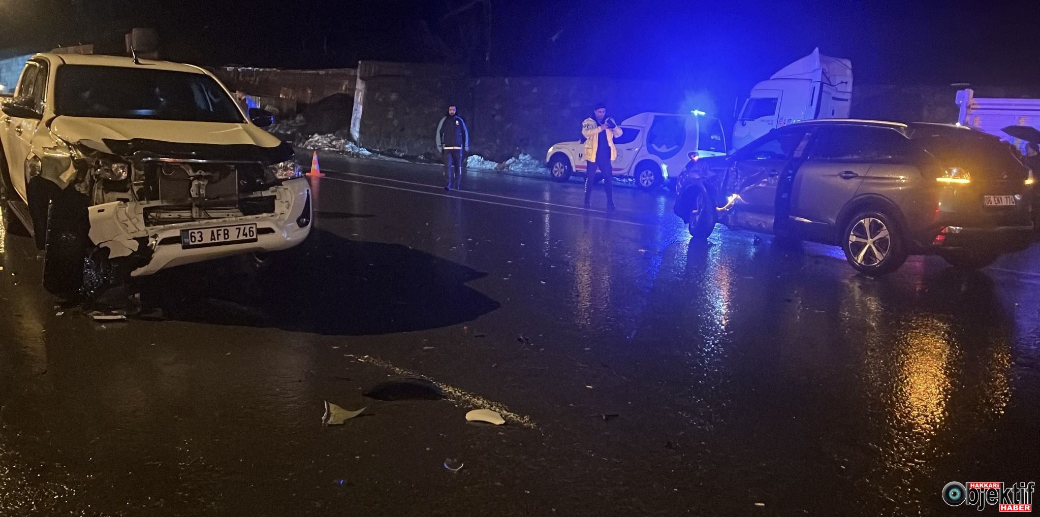Hakkari’de Trafik Kazası: 2 Yaralı