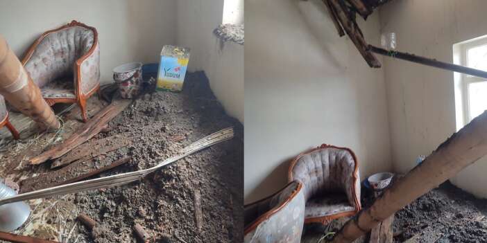 Hakkari’de Ev Çöktü: 6 Kişilik Aile Son Anda Kurtuldu