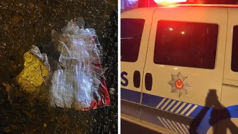 Polis aracın geçişi sırasında patlama!